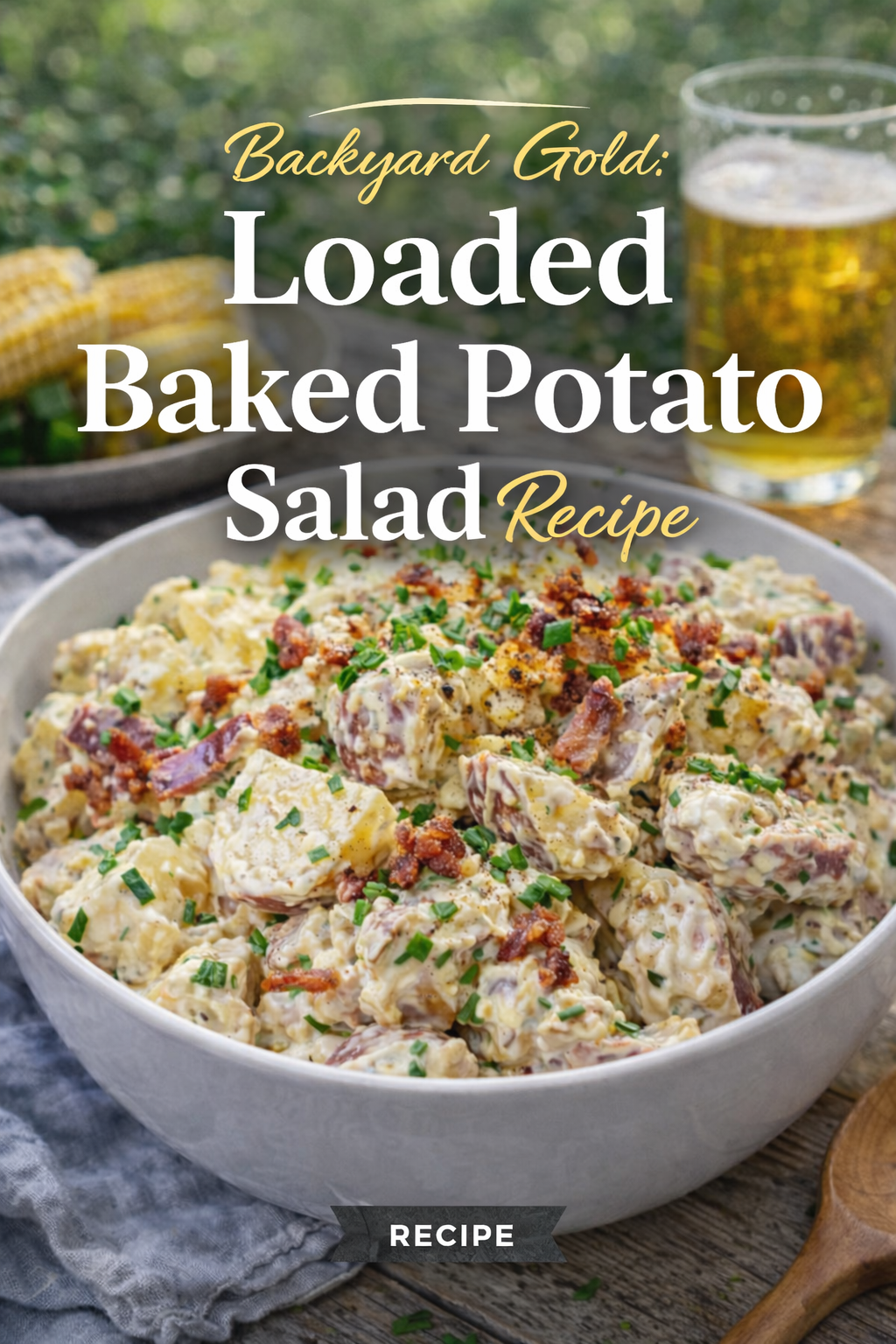 Backyard Gold: Loaded Baked Potato Salad Recipe With Bacon, Chives, and Creamy Tang