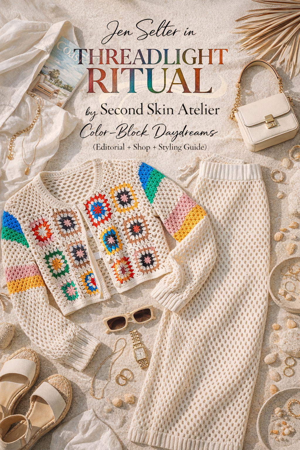 Jen Selter in Threadlight Ritual by Second Skin Atelier: Color-Block Daydreams (Editorial + Shop + Styling Guide)