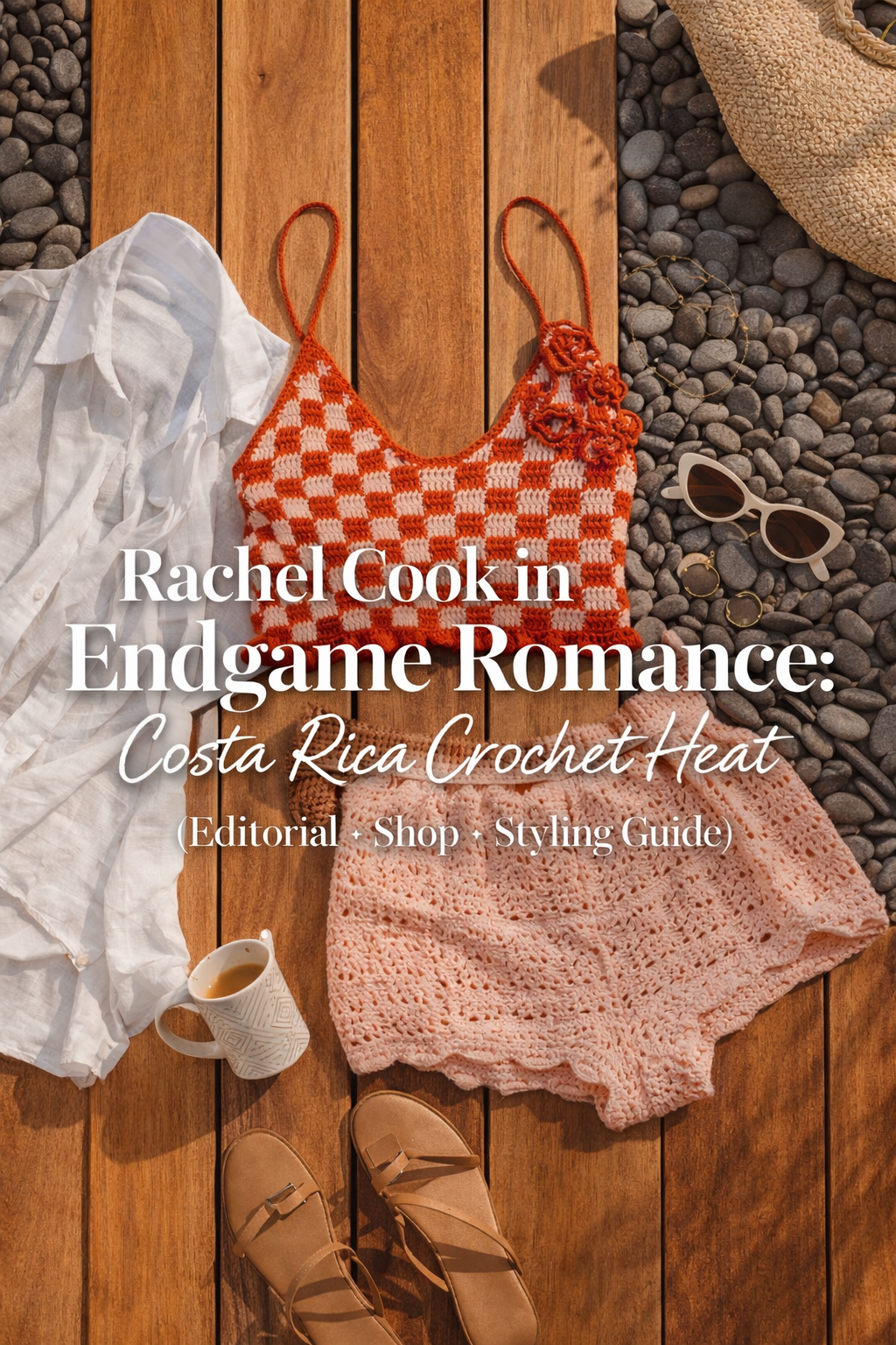 Rachel Cook in Endgame Romance: Costa Rica Crochet Heat (Editorial + Shop + Styling Guide)