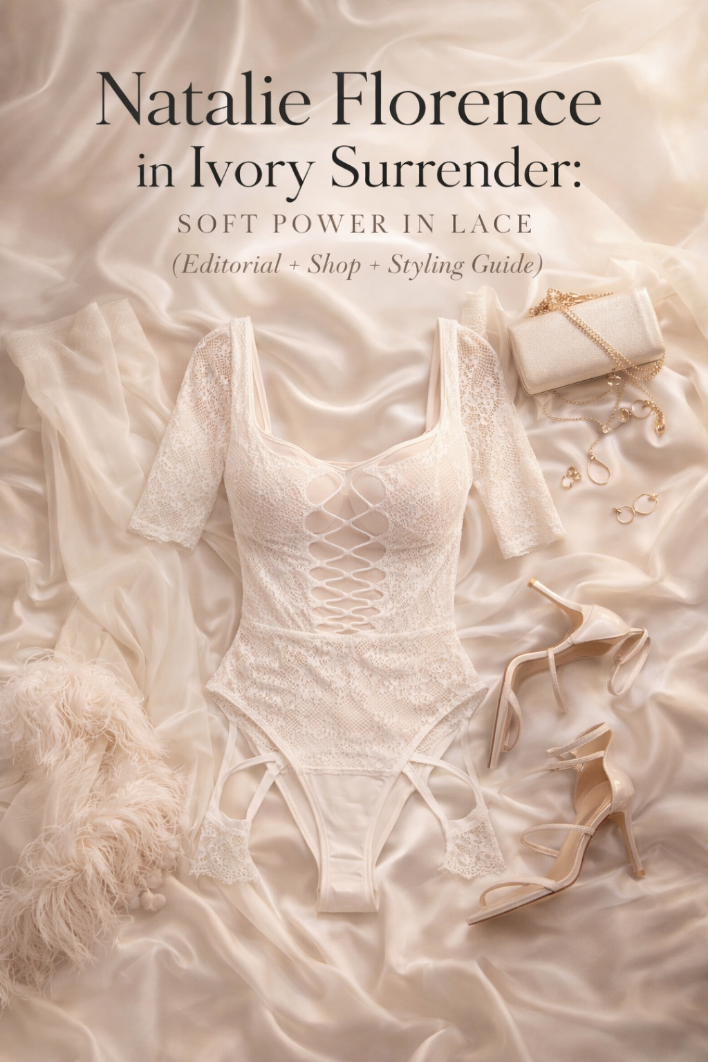 Natalie Florence in Ivory Surrender: Soft Power in Lace (Editorial + Shop + Styling Guide)