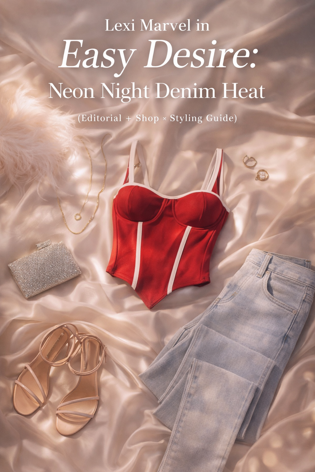 Lexi Marvel in Easy Desire: Neon Night Denim Heat (Editorial + Shop + Styling Guide)