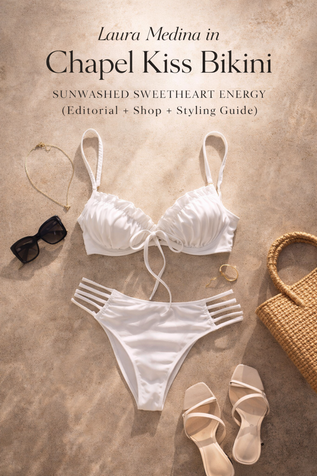 Laura Medina in Chapel Kiss Bikini: Sunwashed Sweetheart Energy (Editorial + Shop + Styling Guide)