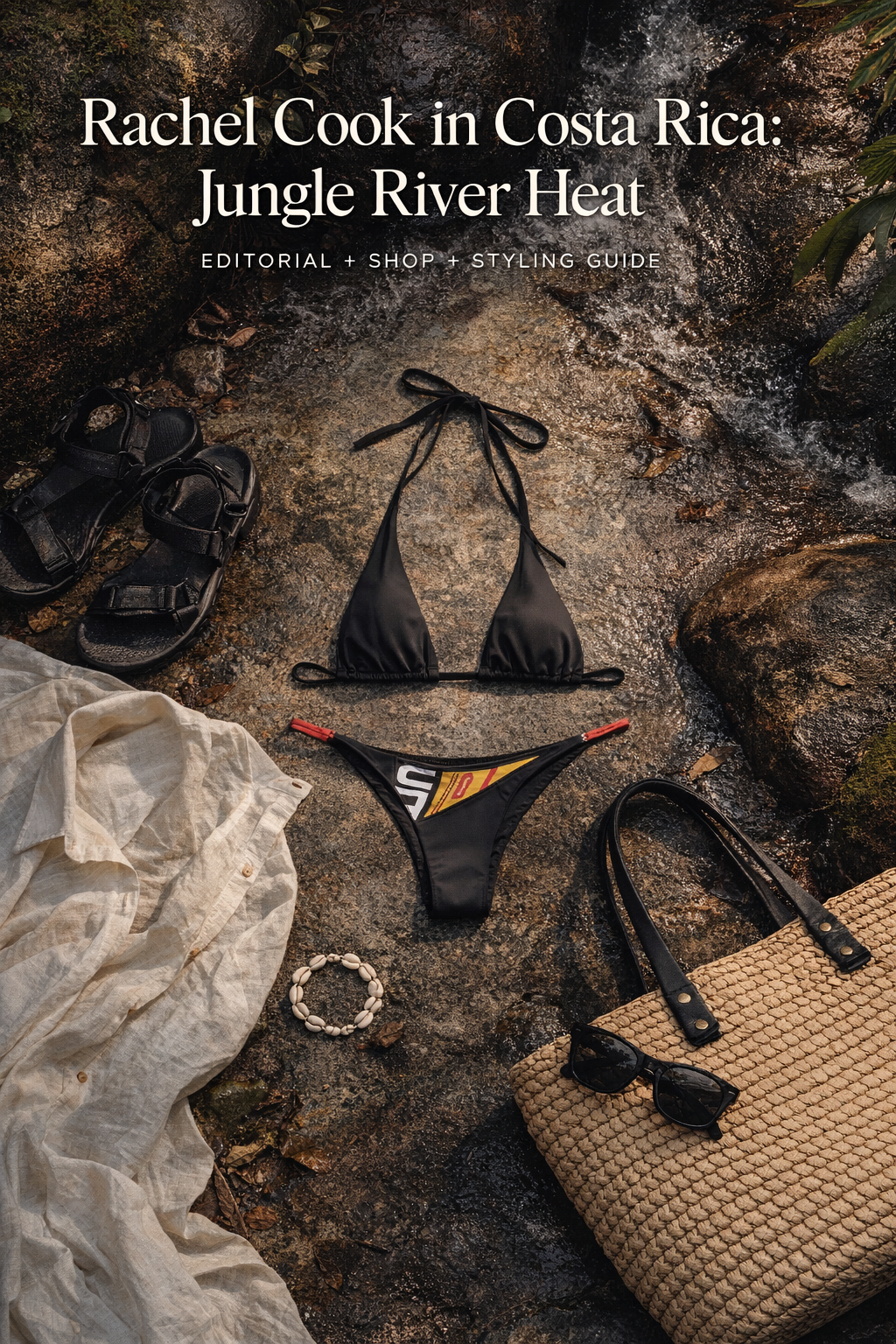 Rachel Cook in Costa Rica: Jungle River Heat (Editorial + Shop + Styling Guide)