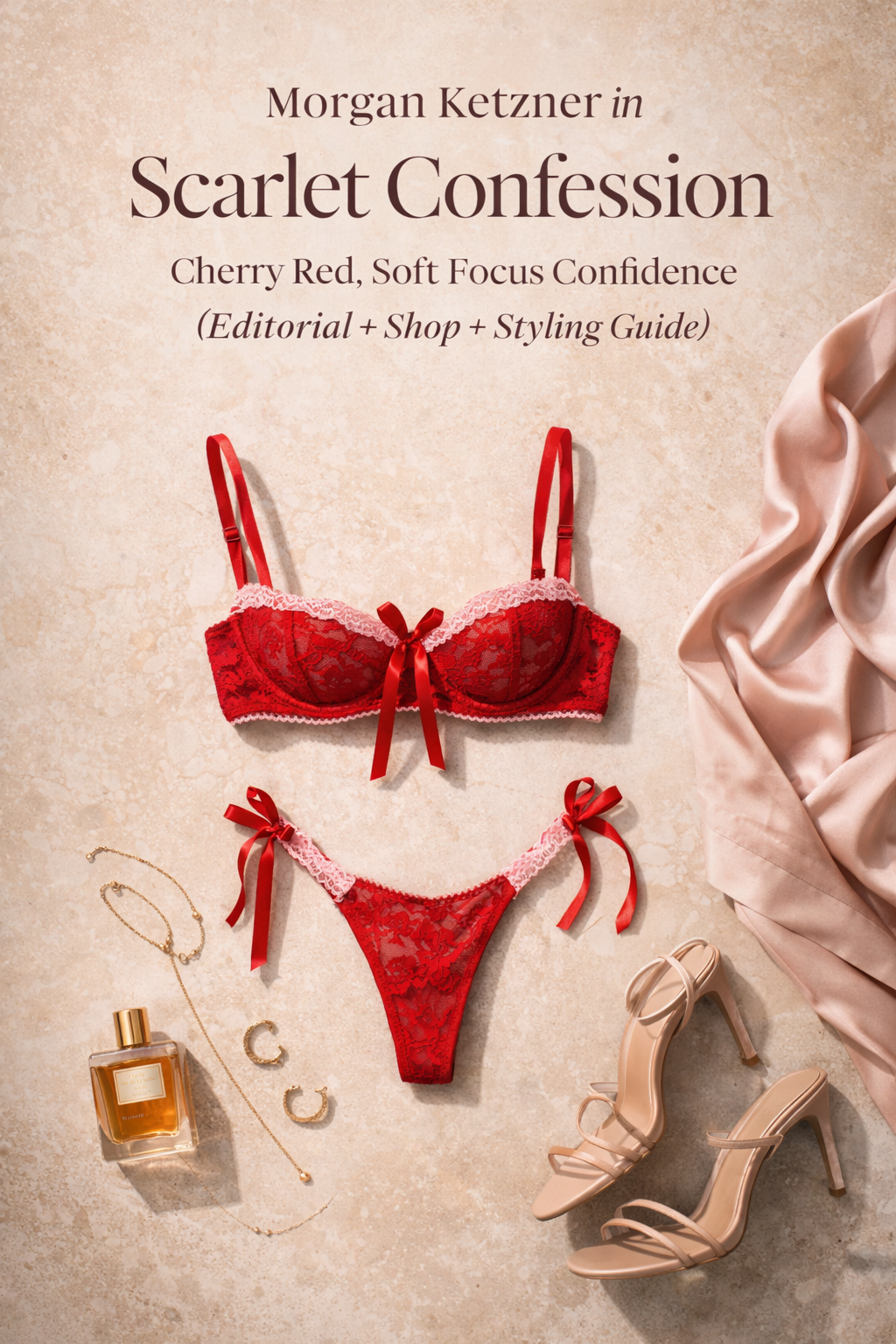 Morgan Ketzner in Scarlet Confession: Cherry Red, Soft Focus Confidence (Editorial + Shop + Styling Guide)