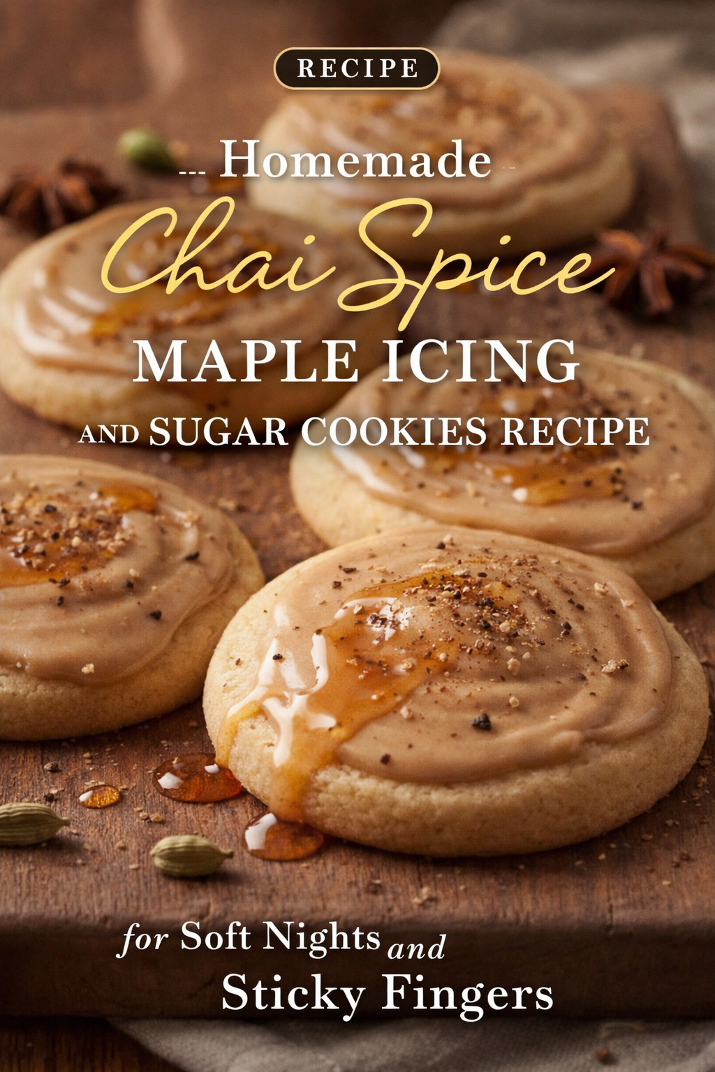 Homemade Chai Spice Maple Icing and Sugar Cookies Recipe for Soft Nights and Sticky Fingers