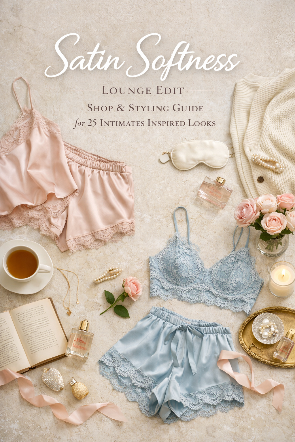 Satin Softness Lounge Edit Shop and Styling Guide for 25 Intimates Inspired Looks
