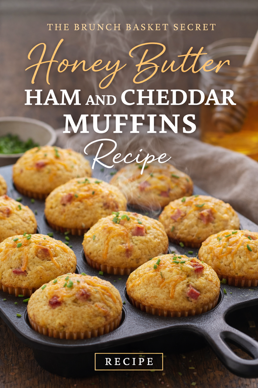 The Brunch Basket Secret: Honey Butter Ham and Cheddar Muffins Recipe