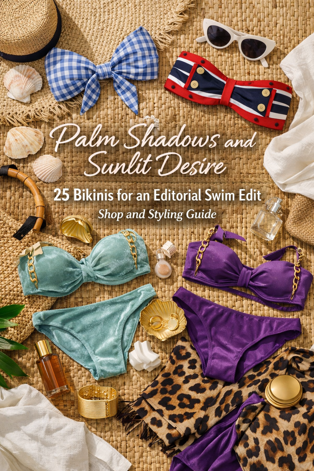 Palm Shadows and Sunlit Desire: 25 Bikinis for an Editorial Swim Edit, Shop and Styling Guide