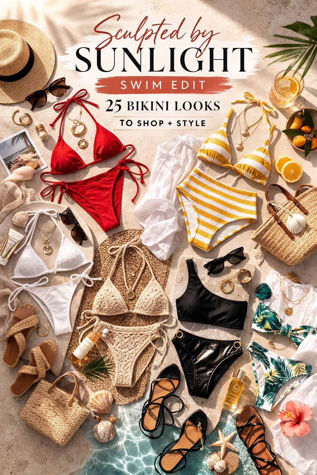 Sculpted by Sunlight Swim Edit: 25 Bikini Looks to Shop Plus a Full Styling Guide