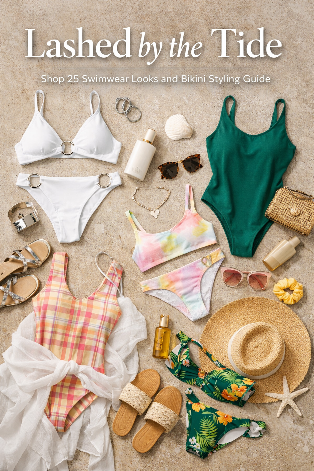 Lashed by the Tide: Shop 25 Swimwear Looks and Bikini Styling Guide