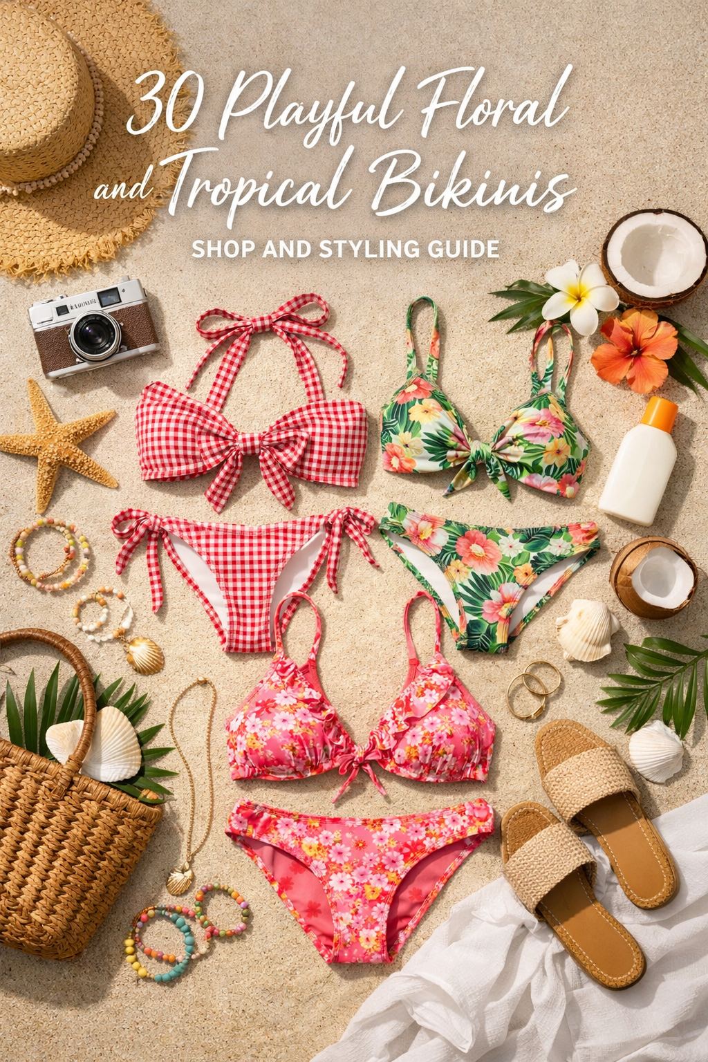 30 Playful Floral and Tropical Bikinis Shop and Styling Guide