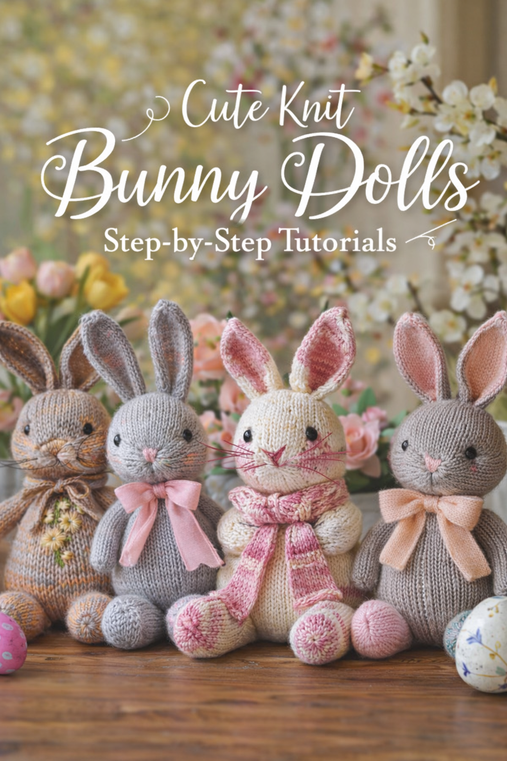 Heirloom Speckled Daffodil Bunny Doll Step by Step Tutorial