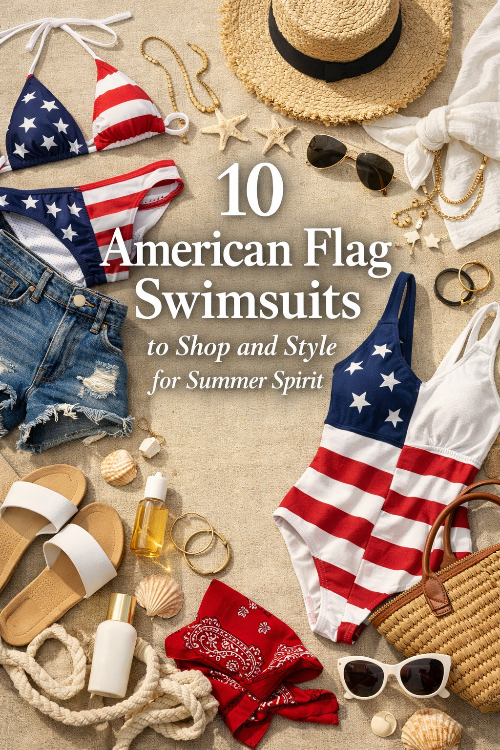10 American Flag Swimsuits to Shop and Style for Summer Spirit