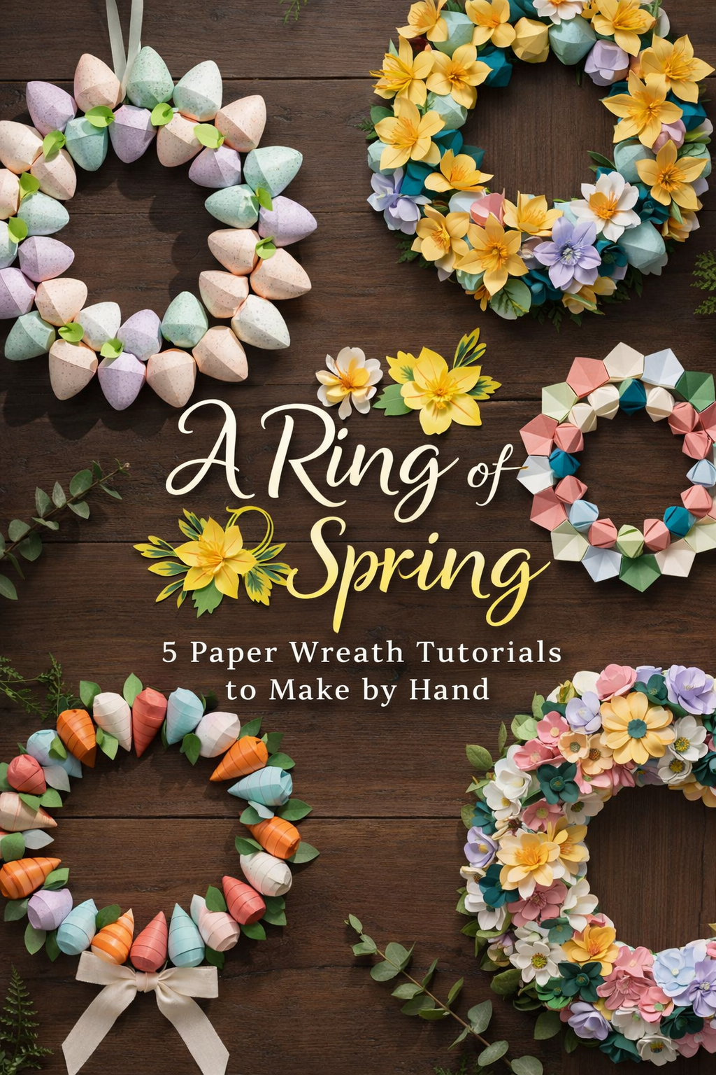 A Ring of Spring: 5 Paper Wreath Tutorials to Make by Hand