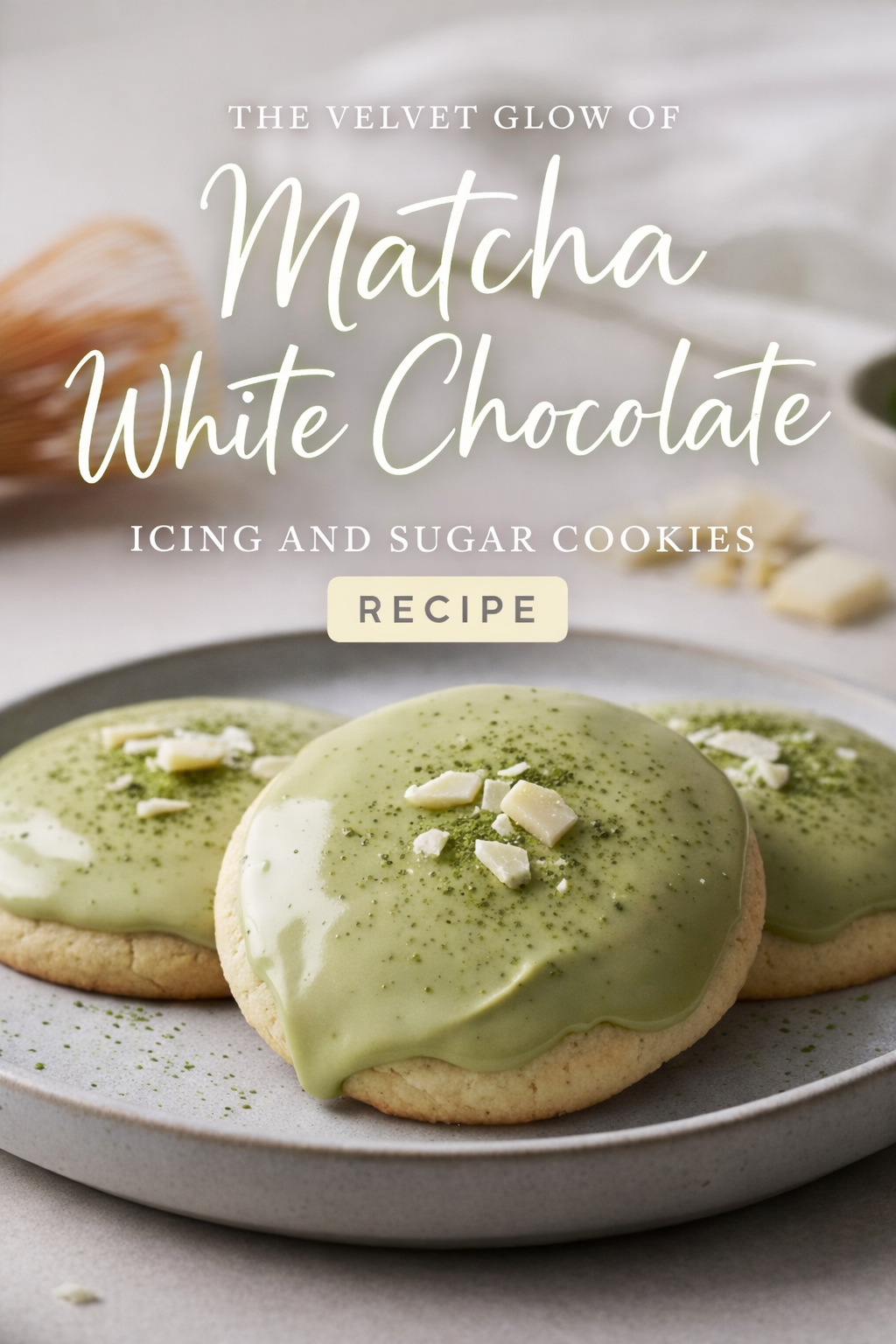 The Velvet Glow of Matcha White Chocolate Icing and Sugar Cookies Recipe