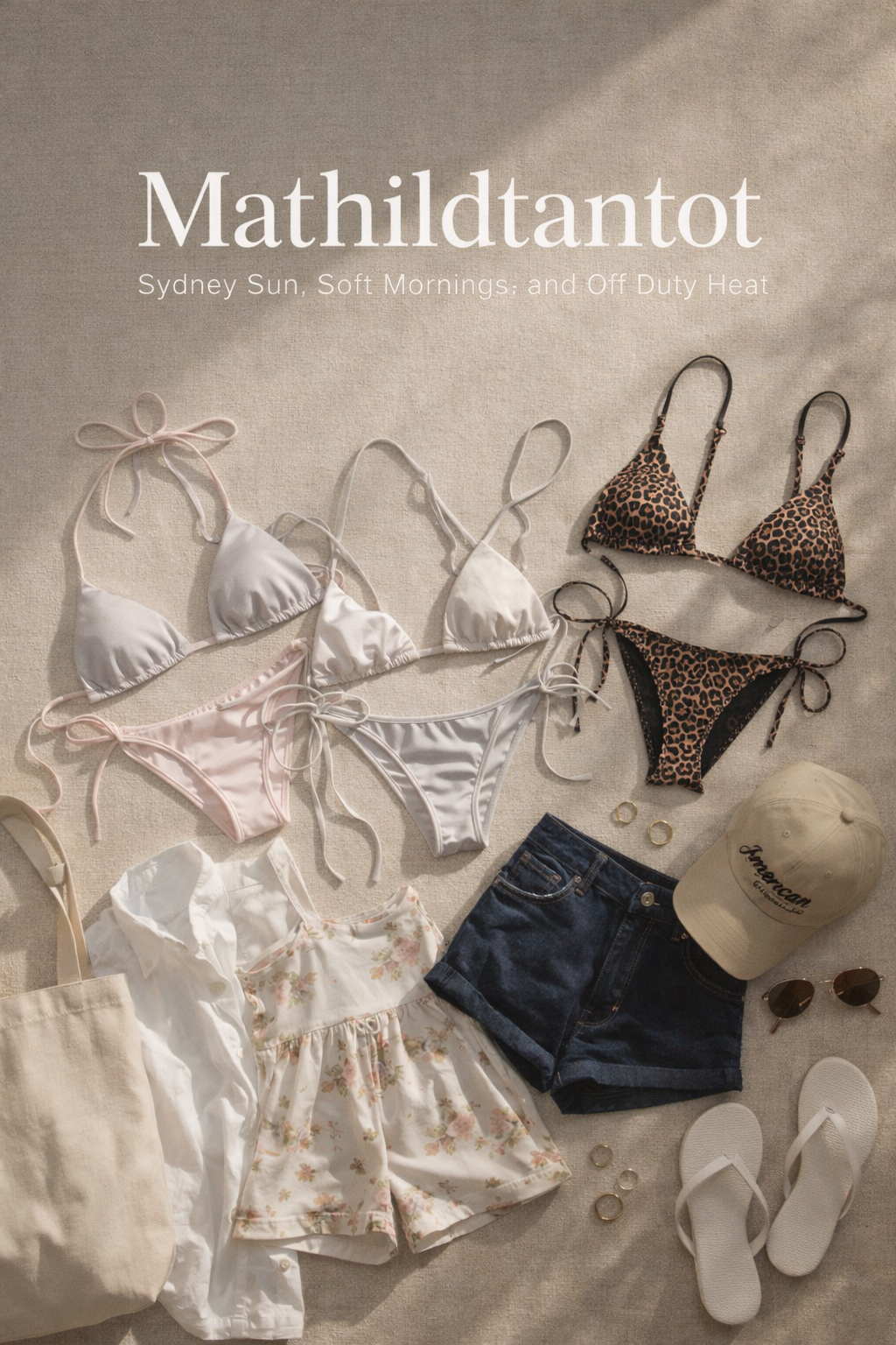 Mathildtantot in Baewatch and Undone Intimates: Sydney Sun, Soft Mornings, and Off Duty Heat (Editorial + Shop + Styling Guide)
