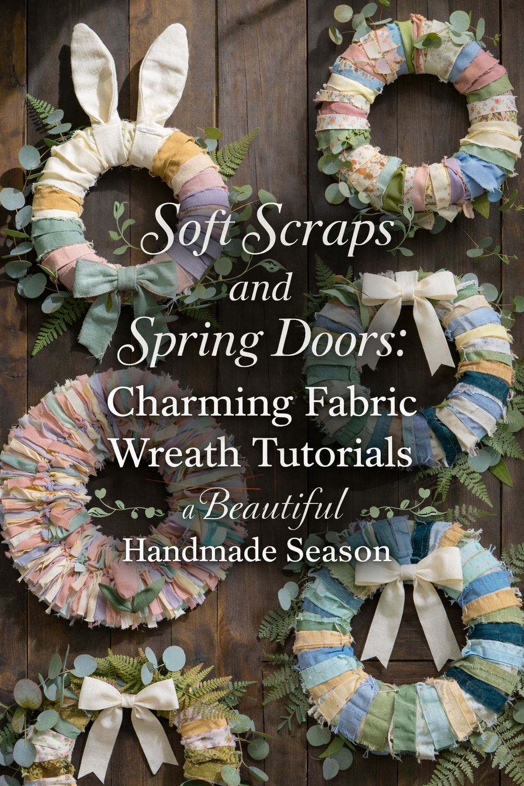 Soft Scraps and Spring Doors: Charming Fabric Wreath Tutorials for a Beautiful Handmade Season