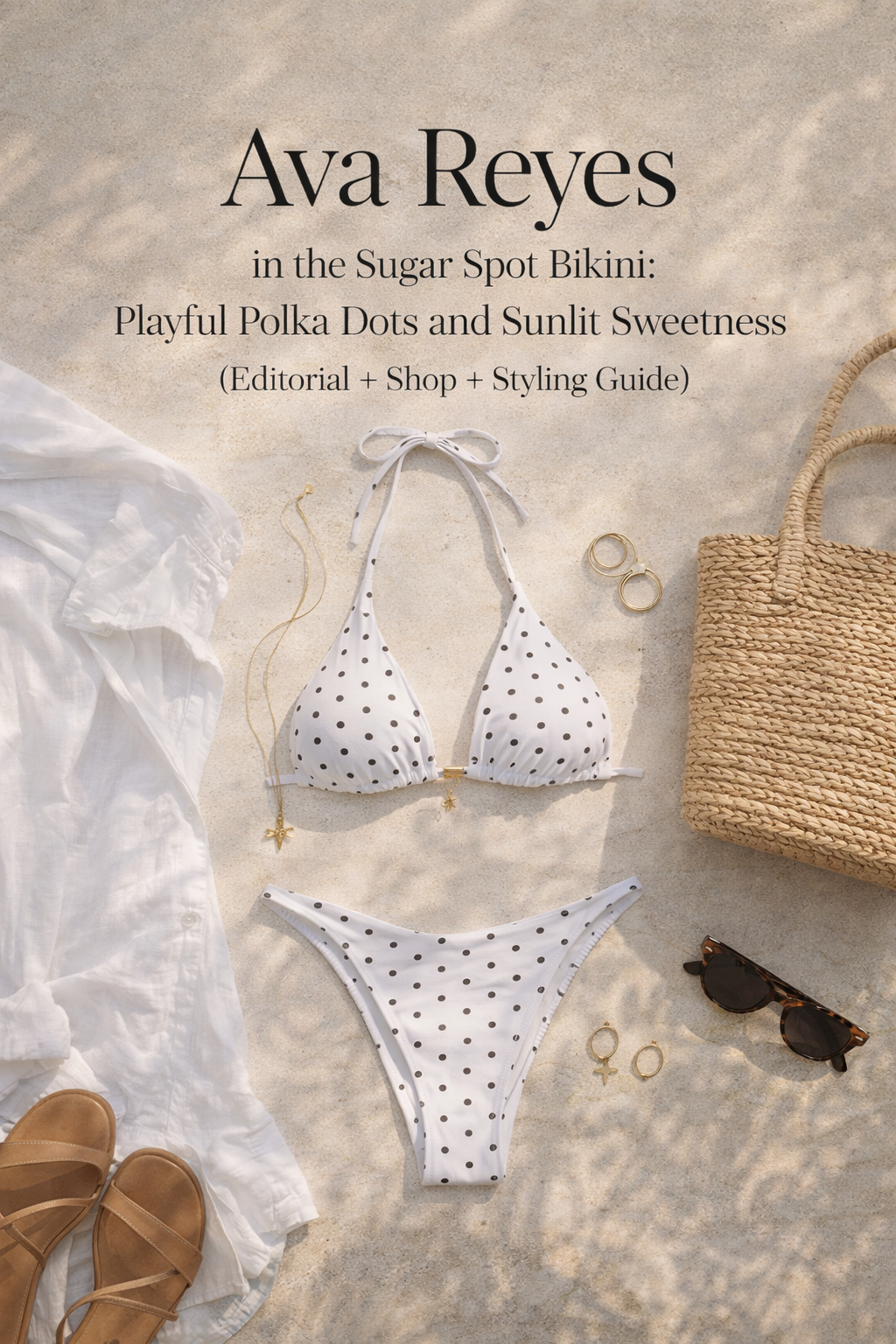 Ava Reyes in the Sugar Spot Bikini: Playful Polka Dots and Sunlit Sweetness (Editorial + Shop + Styling Guide)