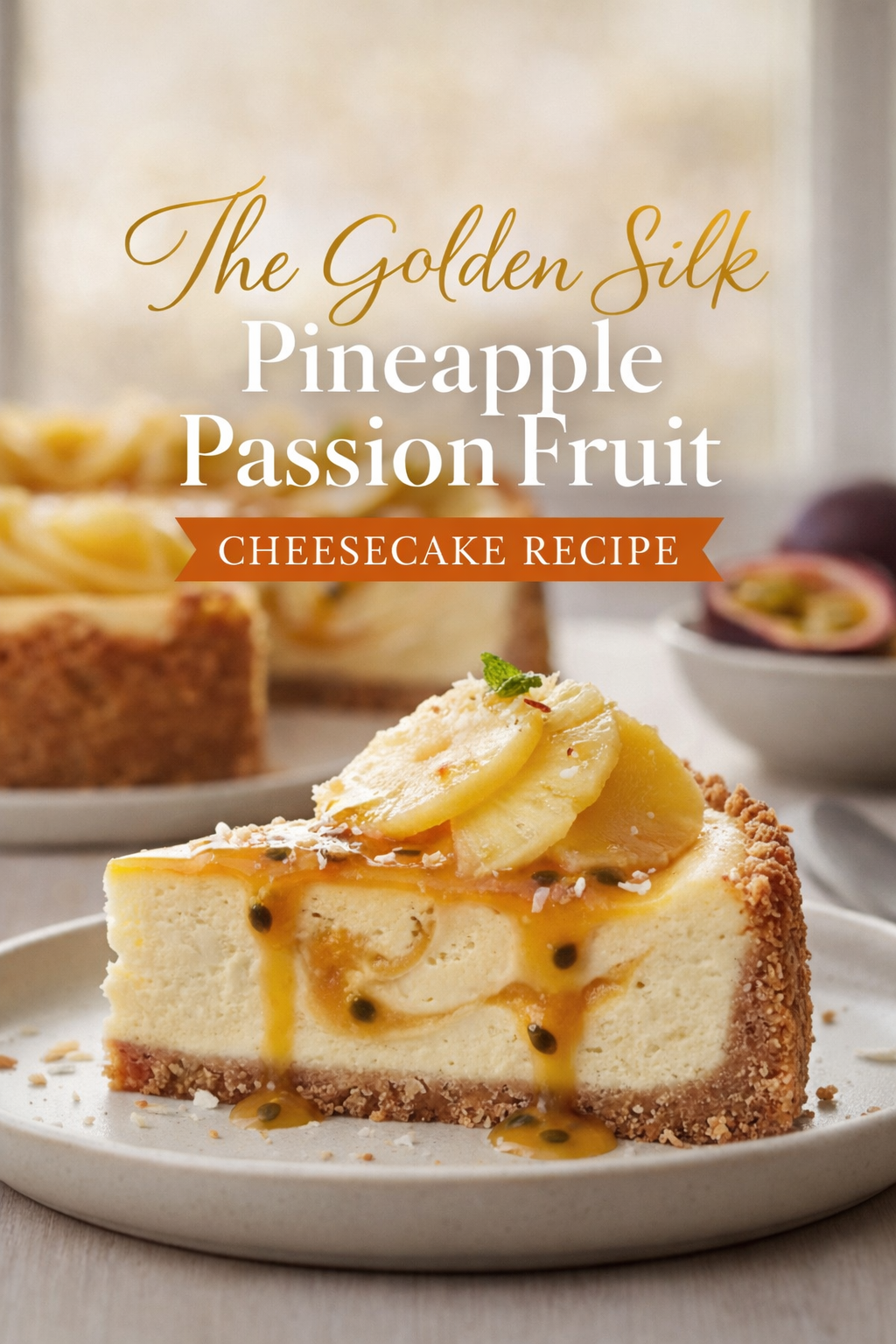 The Golden Silk Pineapple Passion Fruit Cheesecake Recipe