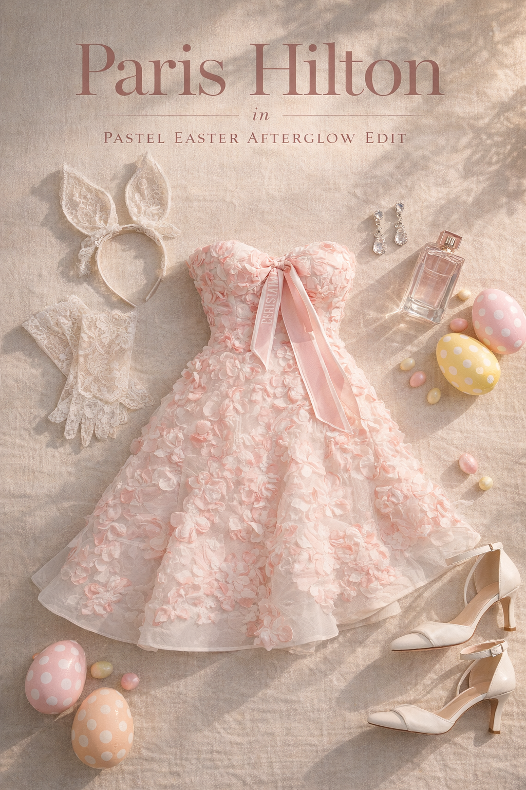 Paris Hilton in Pastel Easter Afterglow Edit