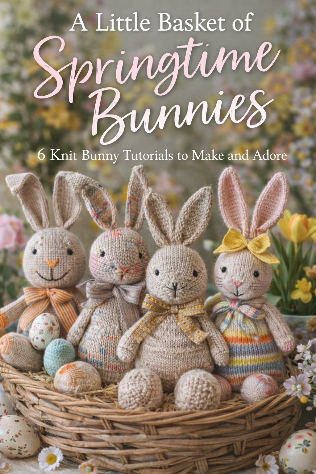 A Little Basket of Springtime Bunnies: 6 Knit Bunny Tutorials to Make and Adore