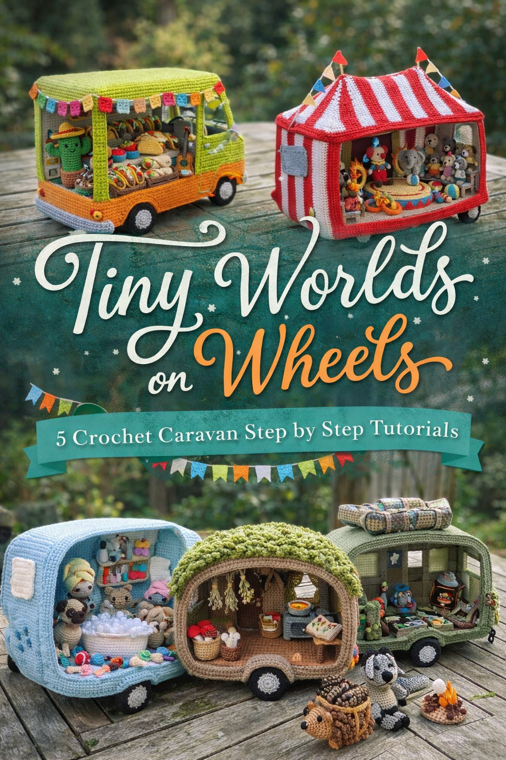 Tiny Worlds on Wheels: 5 Crochet Caravan Step by Step Tutorials