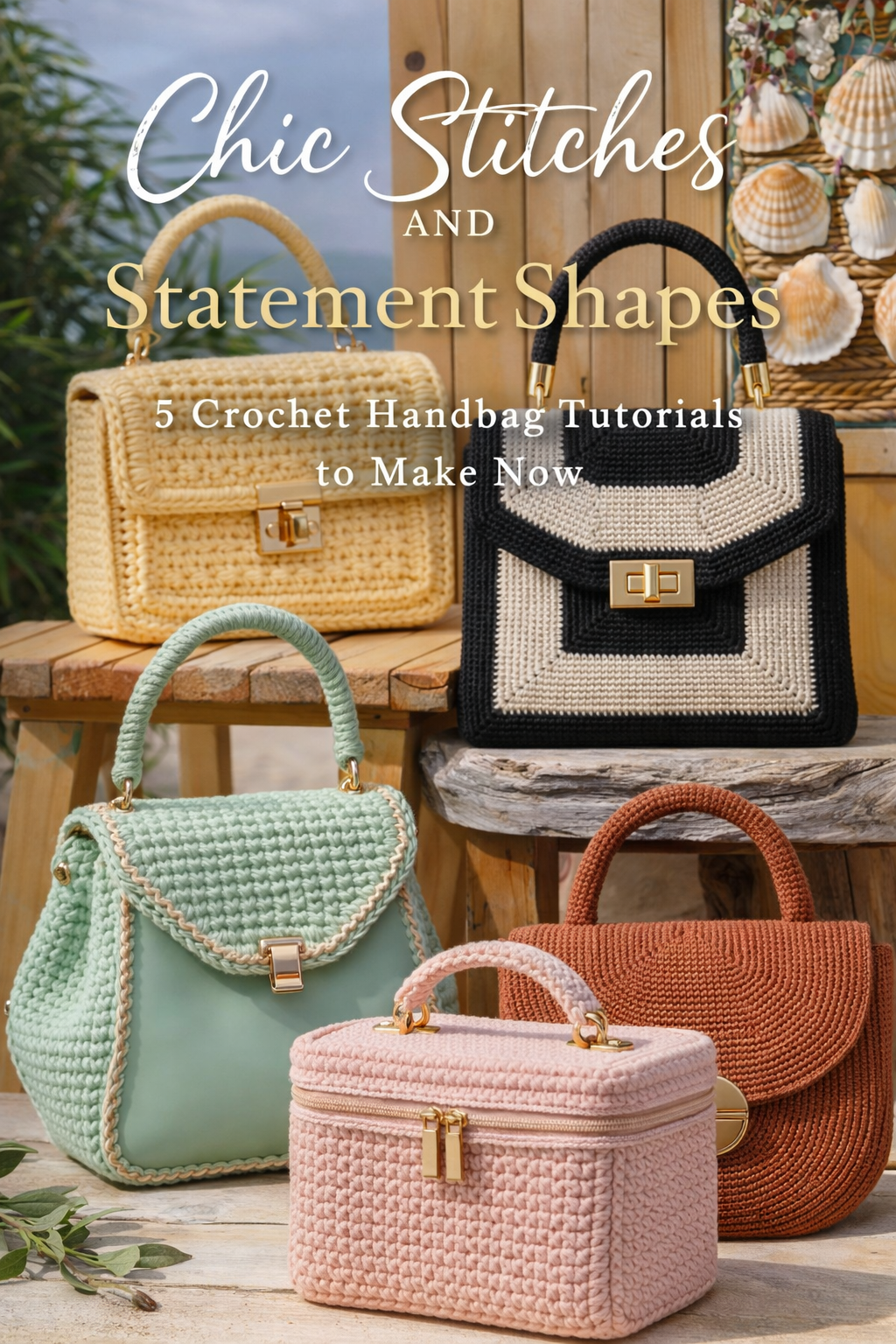 Chic Stitches and Statement Shapes: 5 Crochet Handbag Tutorials to Make Now