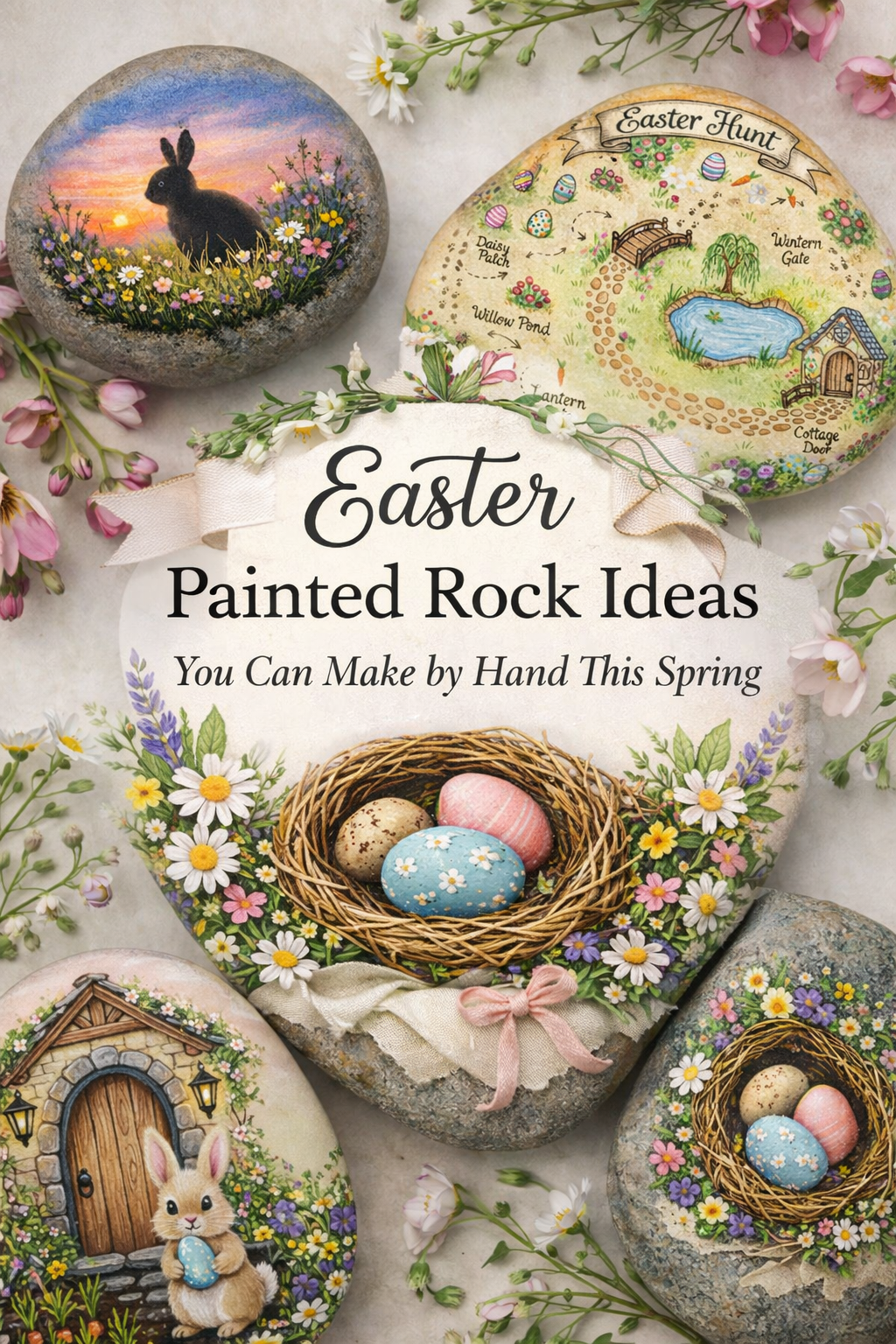 Easter Painted Rock Ideas You Can Make by Hand This Spring
