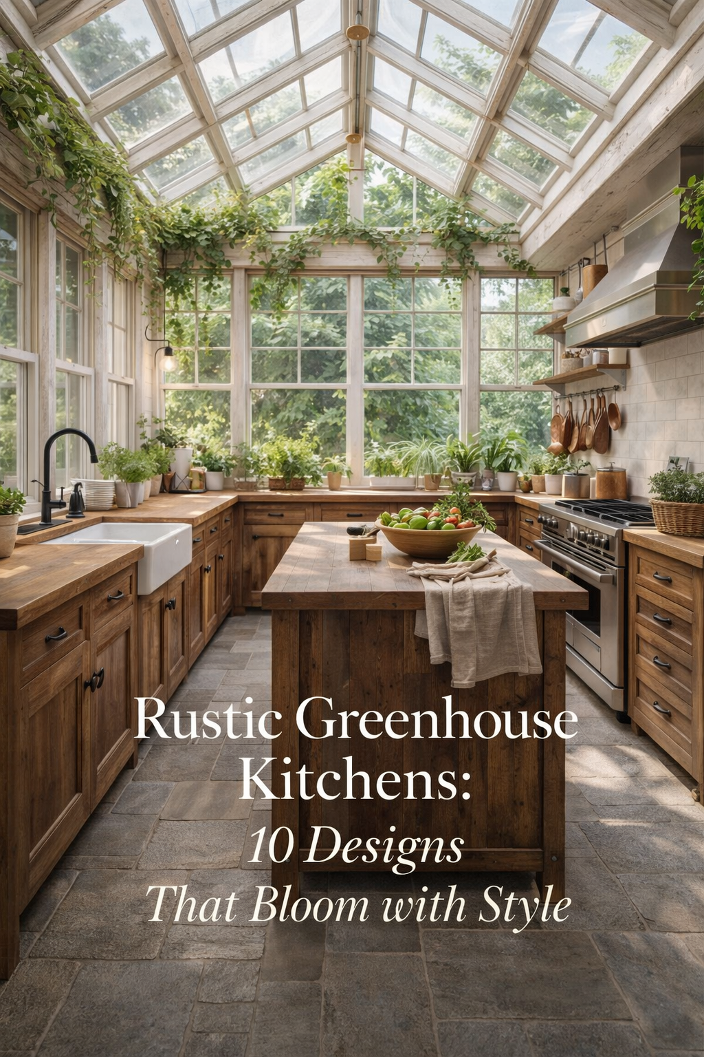 Rustic Greenhouse Kitchens: 10 Designs That Bloom with Style