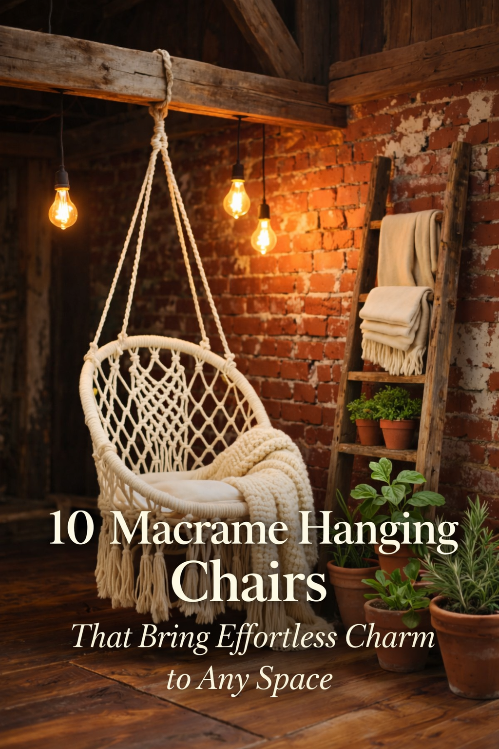 10 Macrame Hanging Chairs That Bring Effortless Charm to Any Space