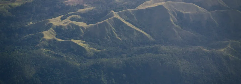 Forested Slopes Over Sumatra, Indonesia