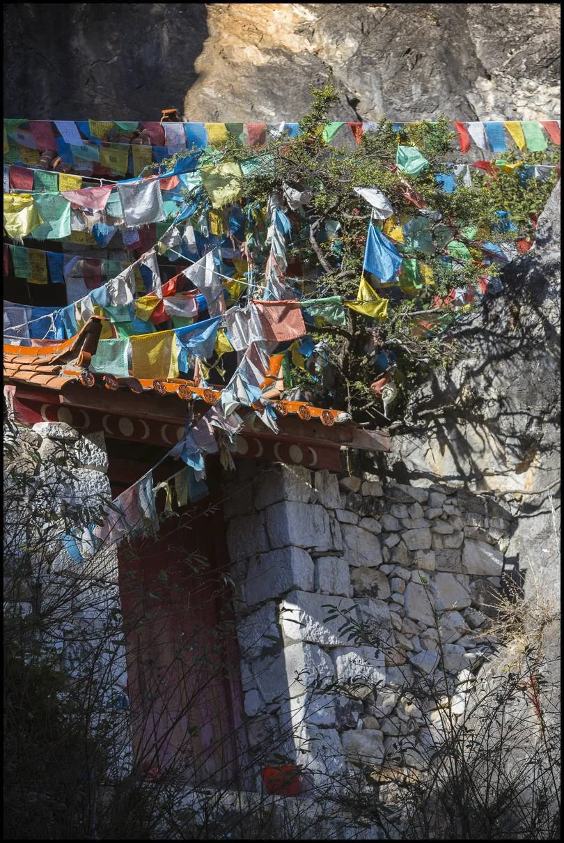 Many of the families along this trade route are Tibetan. Flags are part of the landscape, marking homesteads, waypoints and temples.