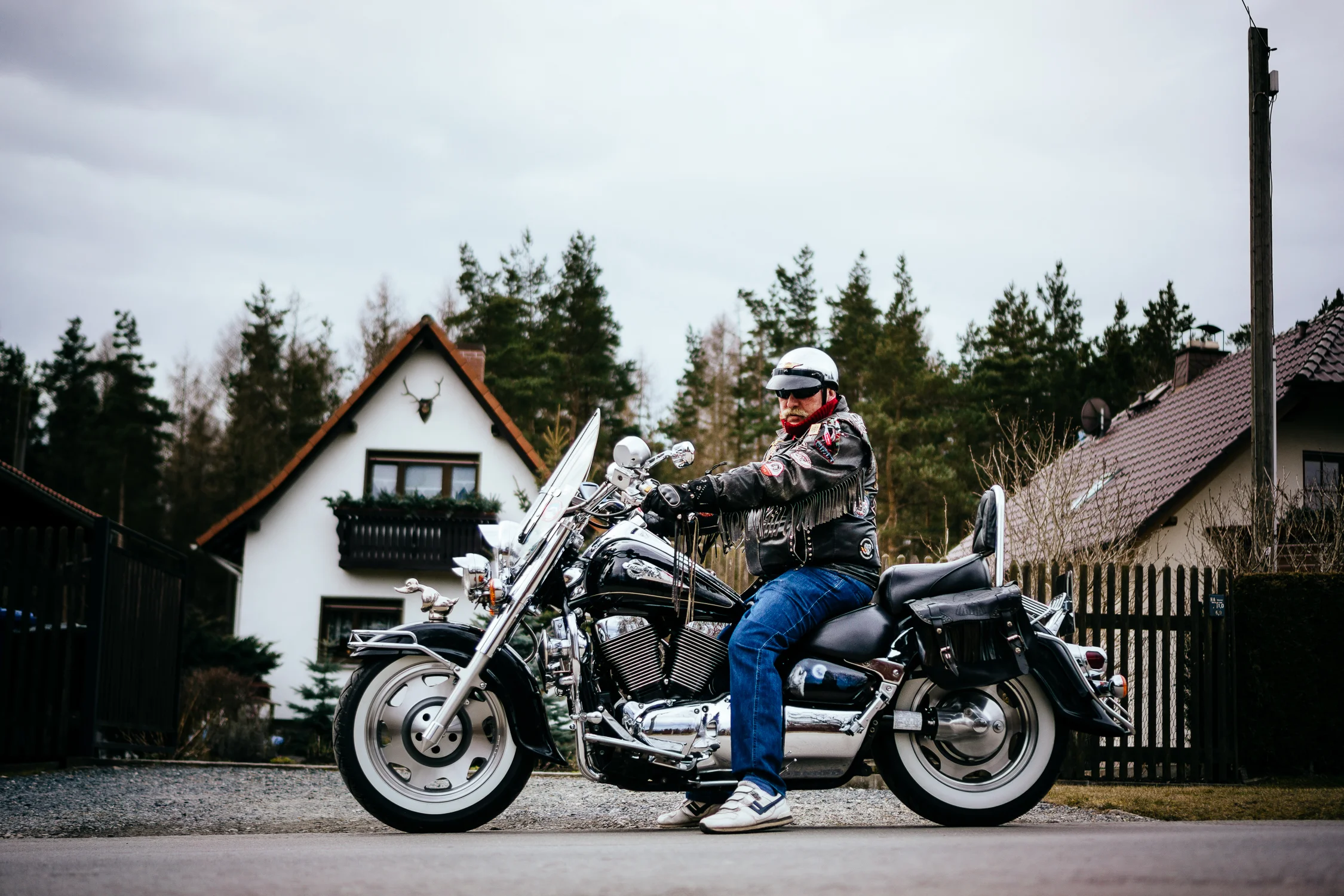 saxon biker