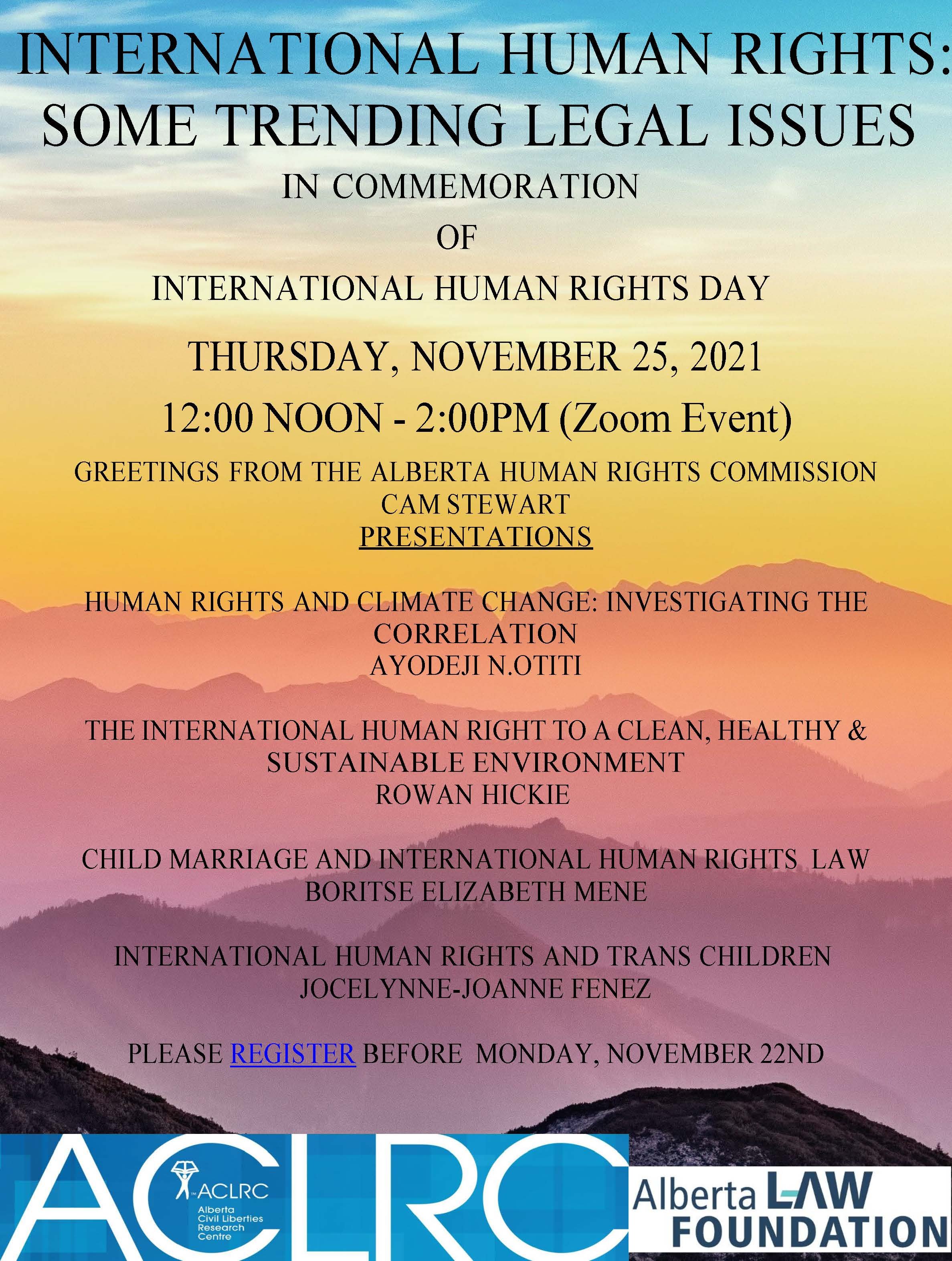 Intern'l Human Rights Day 2021