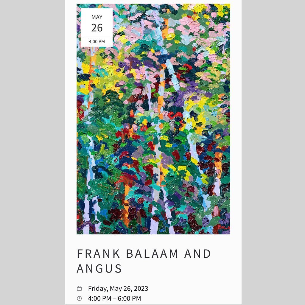 Immersed in Colour and Time! Join us next Friday for the opening with @angus_wilson_studio and Frank Balaam!