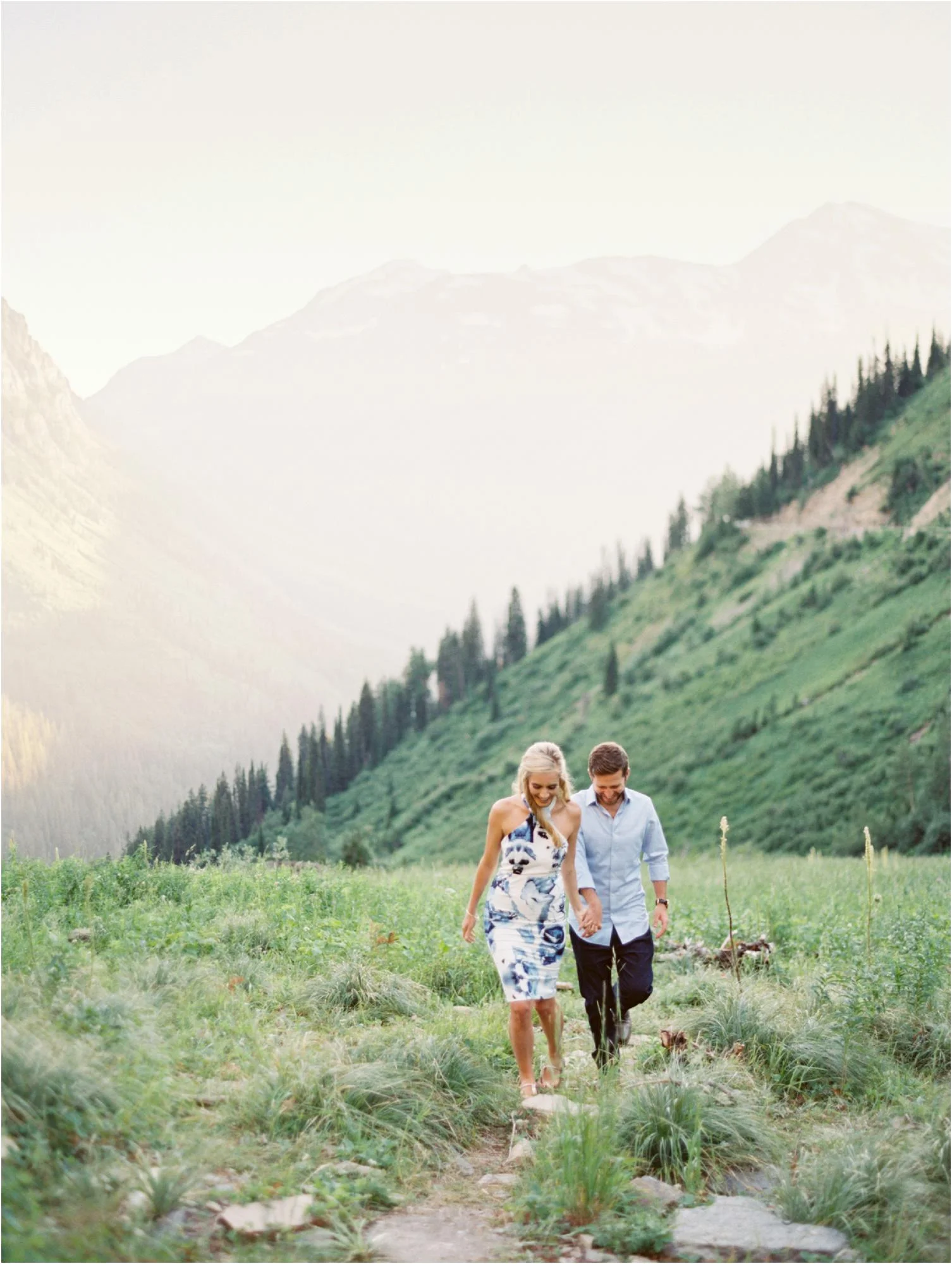 Engagement in Glacier National Park, Jeremiah & Rachel Montana Wedding Photographers