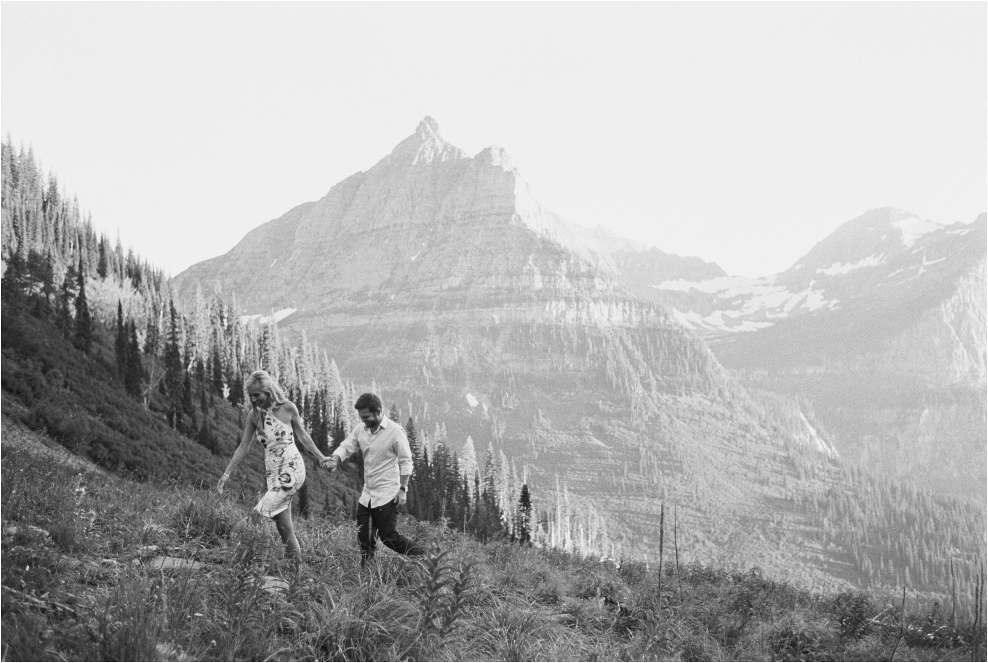Engagement in Glacier National Park, Jeremiah & Rachel Montana Wedding Photographers 