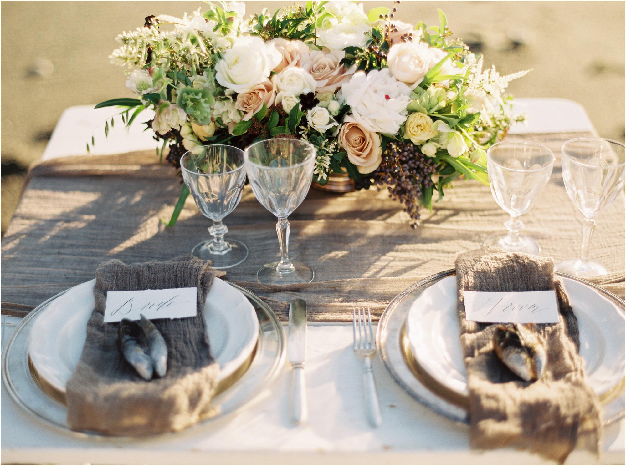 Seaside Bridal Session in Sonoma, California.   Dress: Claire Petibone https://clairepettibone.com/  Design & Florals: Thistle & Honey