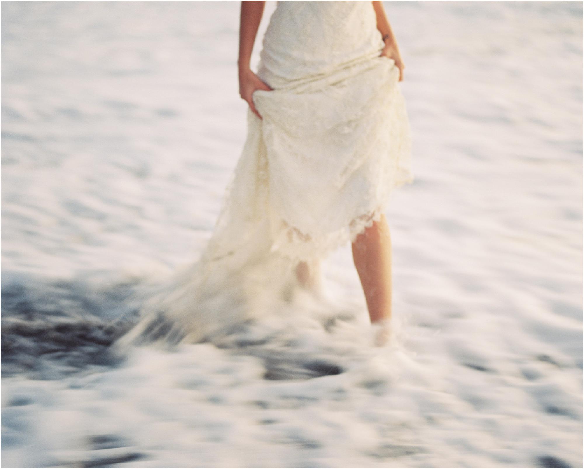 Seaside Bridal Session in Sonoma, California.   Dress: Claire Petibone https://clairepettibone.com/  Design & Florals: Thistle & Honey