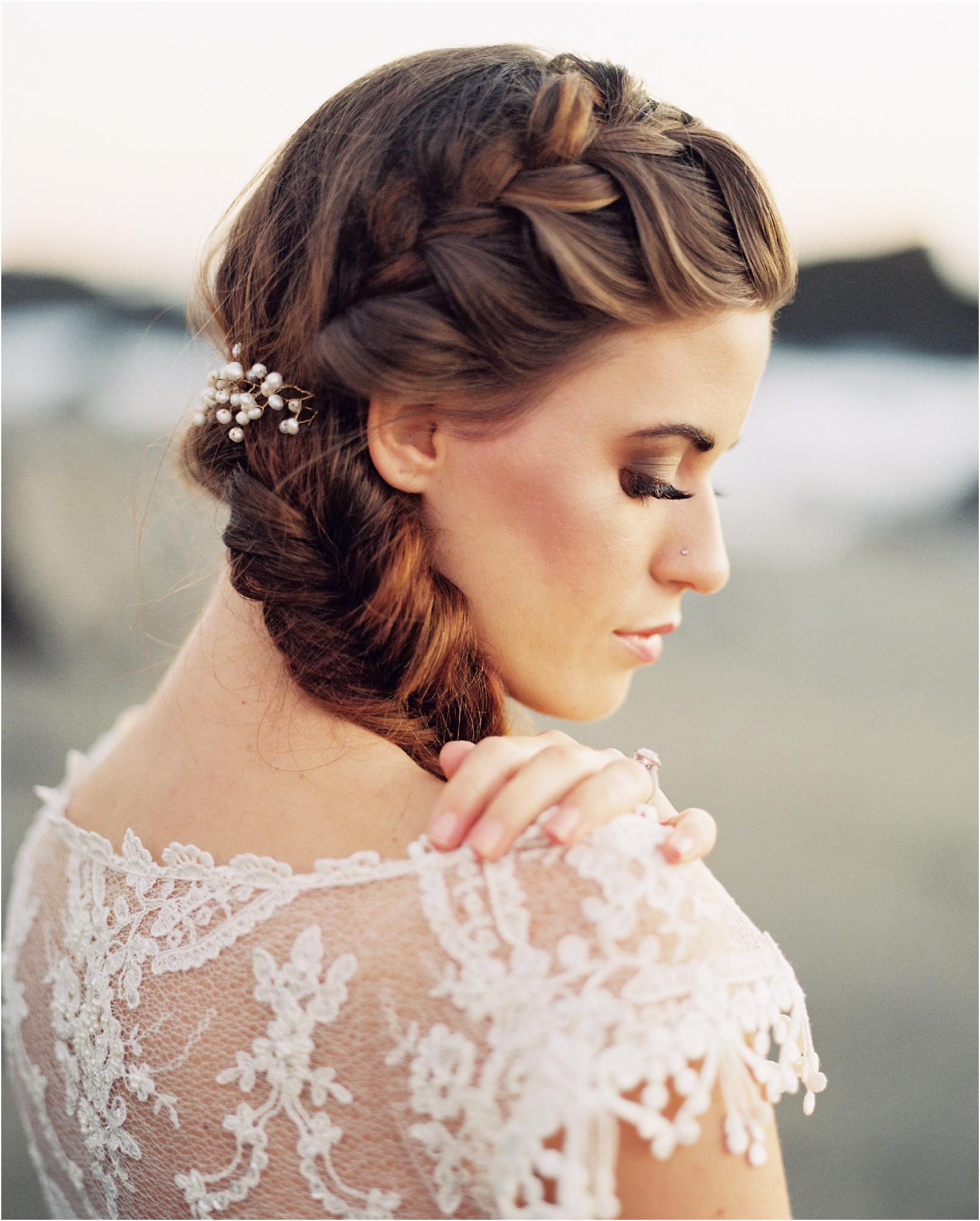 Seaside Bridal Session in Sonoma, California.   Dress: Claire Petibone https://clairepettibone.com/  Design & Florals: Thistle & Honey