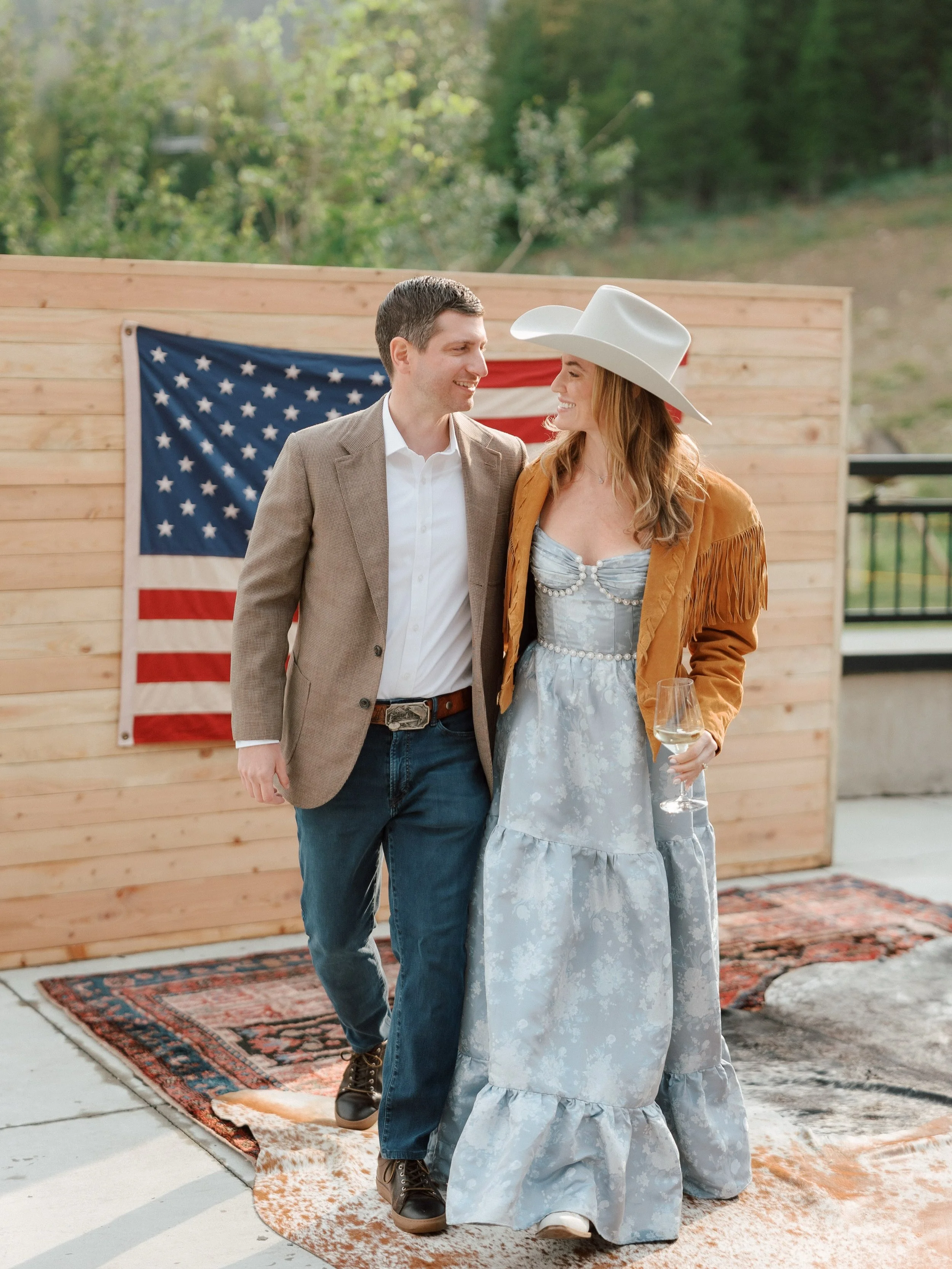 This western Americana themed welcome dinner will forever be a favorite!! Happy 4th of July!