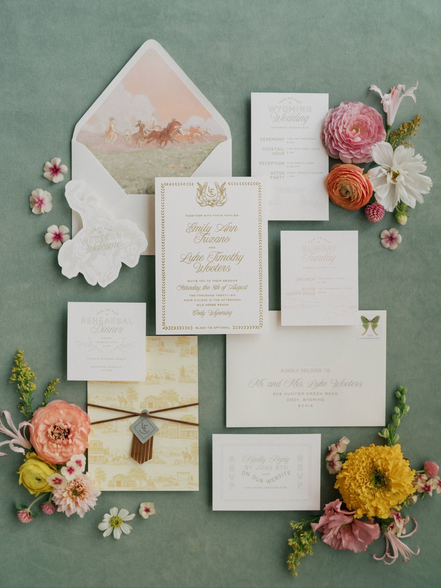 Emily and Luke sure know how to celebrate! This day was a party from start to finish! From a behind the scenes perspective there was SO MANY moving pieces and logistics but with a rock solid vendor team and incredible staff at Wild Horse Ranch, every