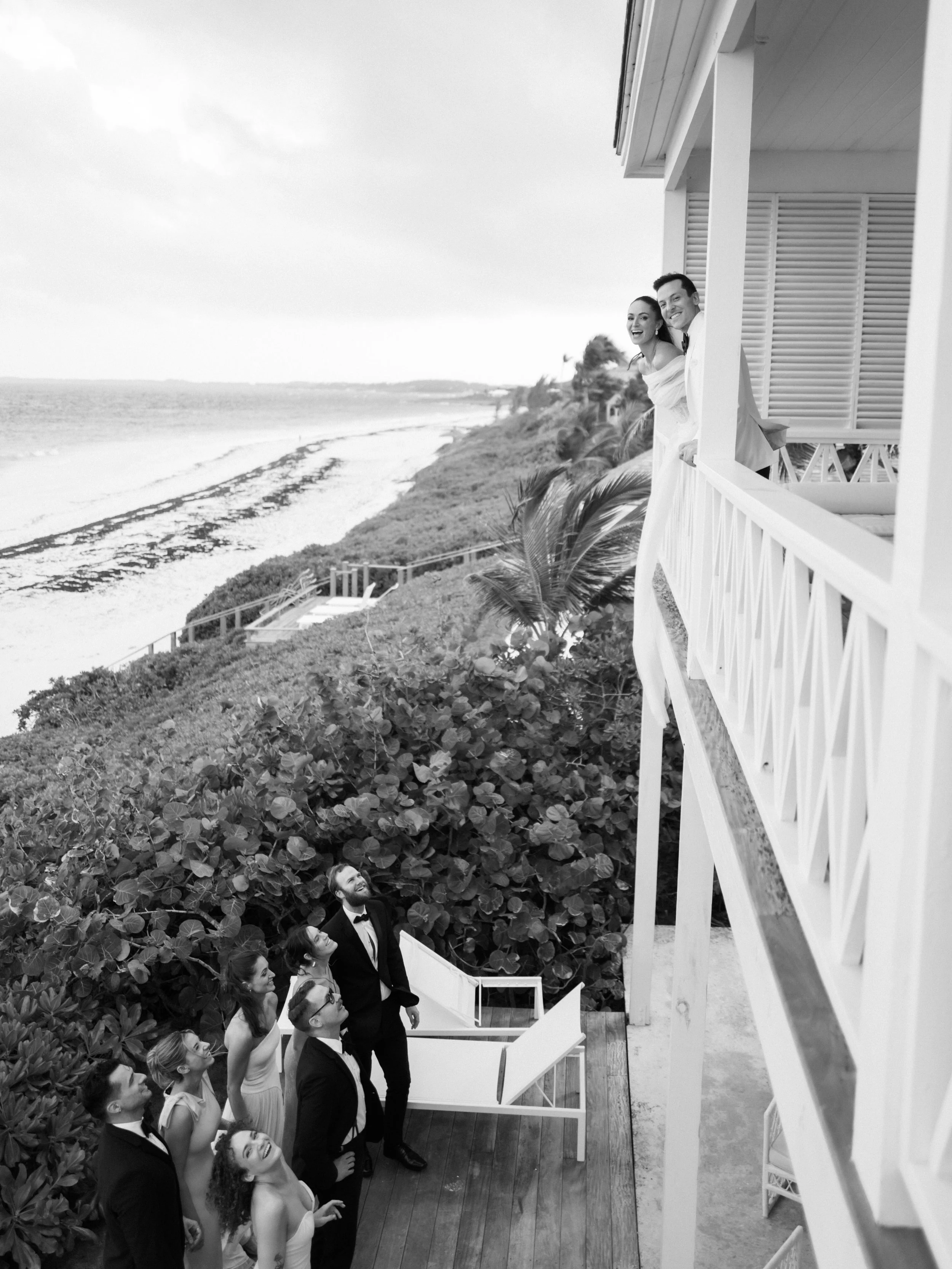 Bryan and Christine in black and white 🖤🤍