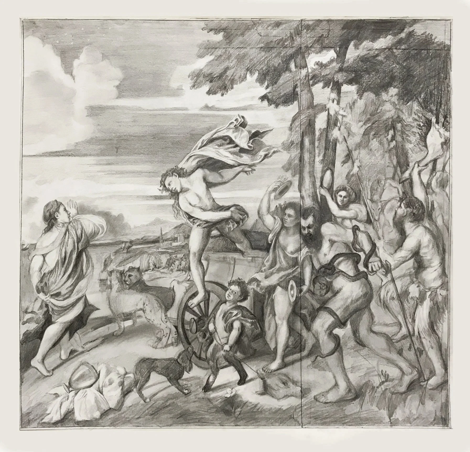 Bacchus & Ariadne (after Titian)