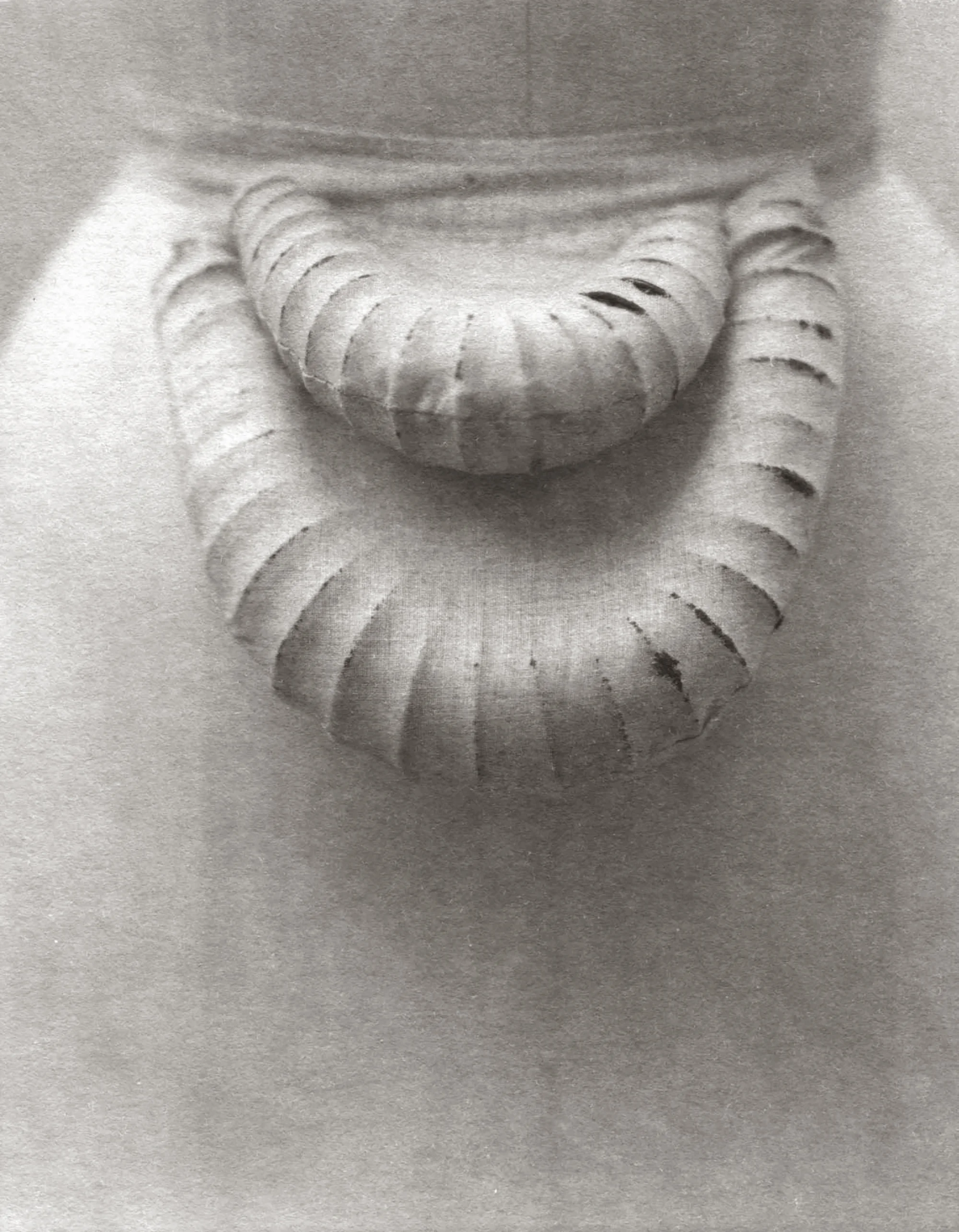 Wire and Muslin Bustle, 2002-2004 platinum/palladium print, 4 3/4 x 3 3/4"