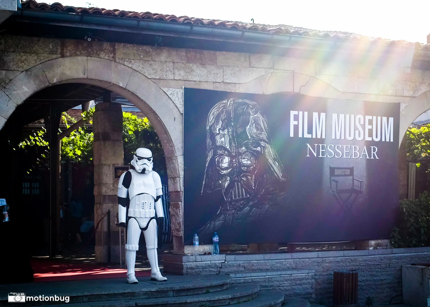 Look what I found in Nessebar, Bulgaria. Wouldn't want to be that guy though, running around in a storm trooper costume at 30+ degrees Celsius.