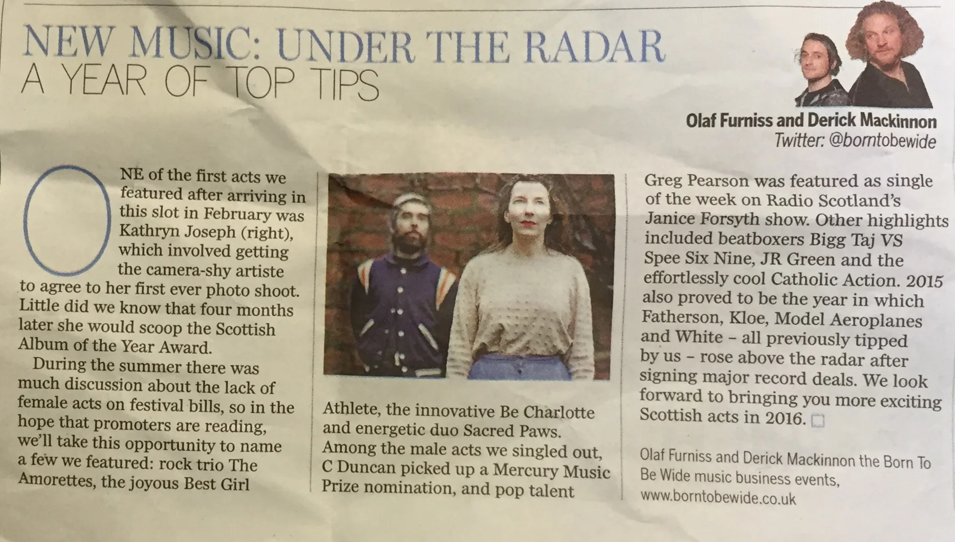 Under The Radar - 2015 Round Up