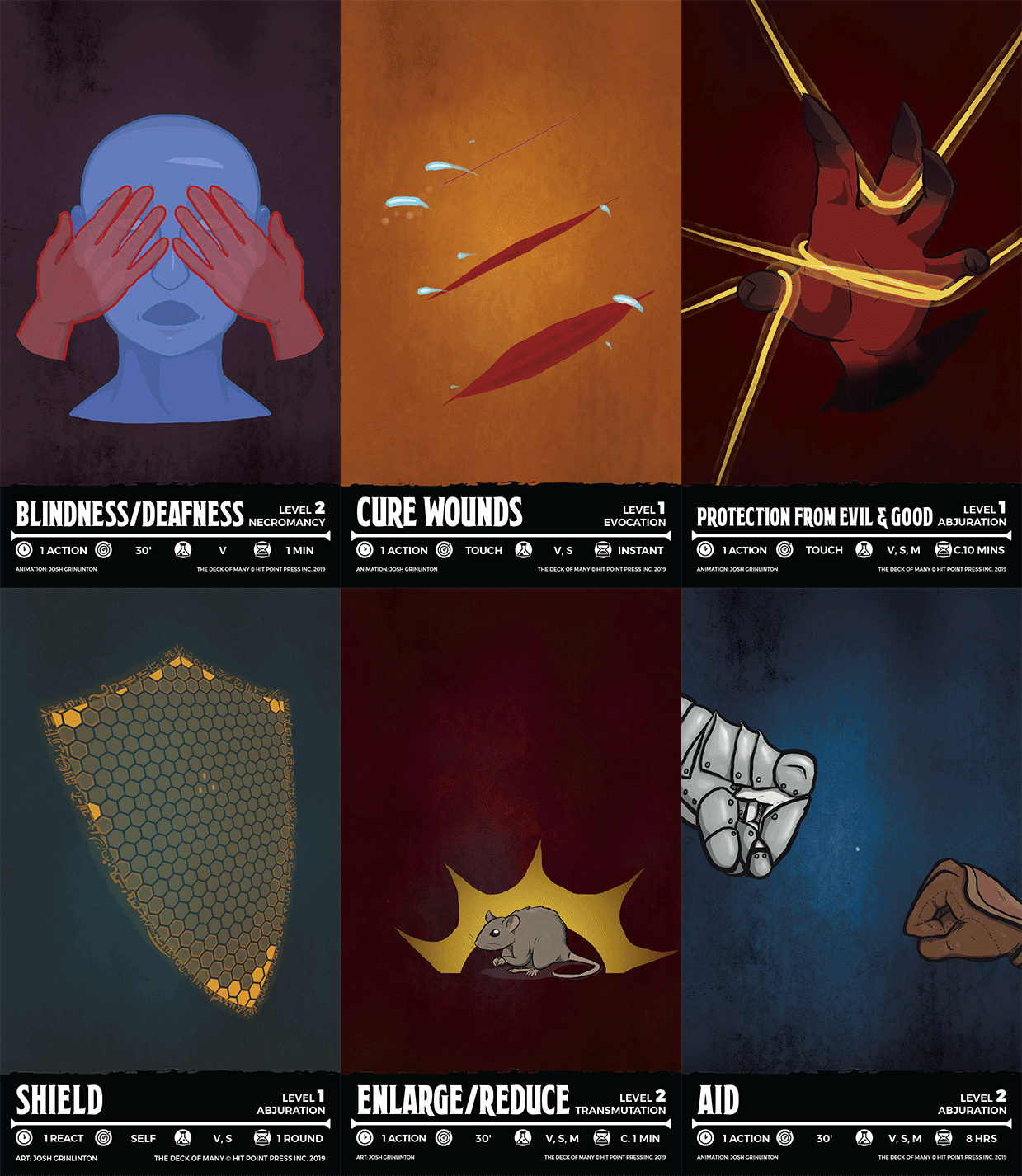 TDOM Animated Spellcards