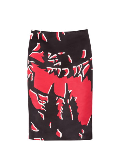 "Reversal" print skirt 