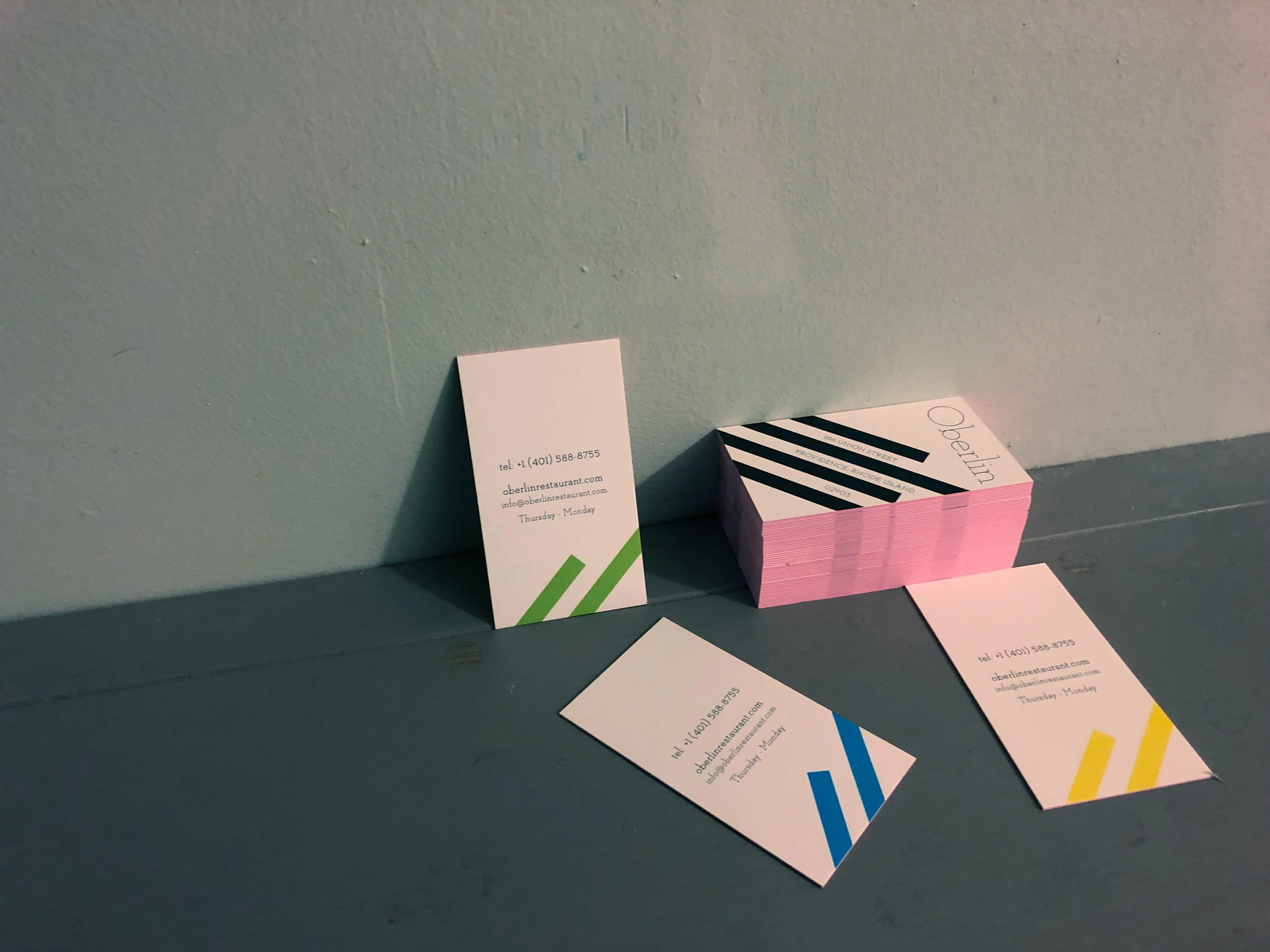Oberlin Restaurant Business Card
